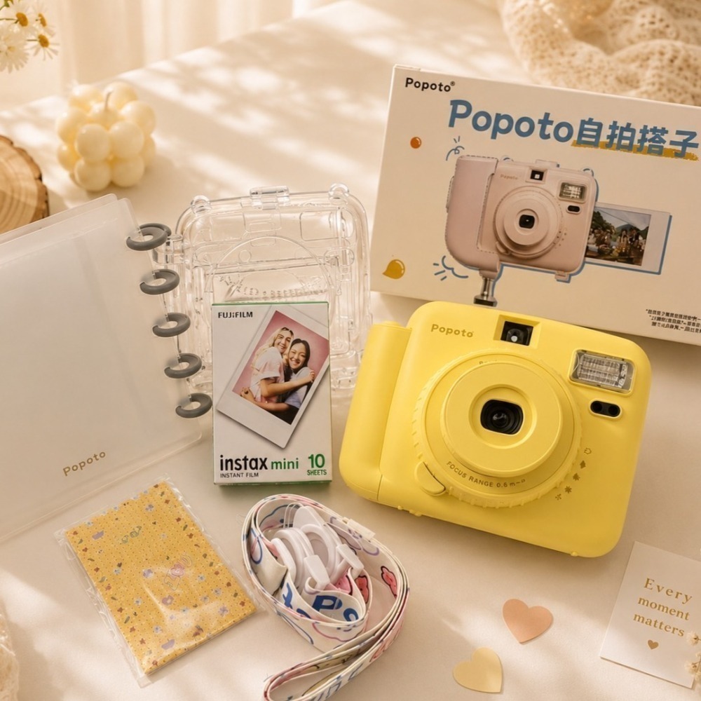 【豪華套裝】Popoto Instant Camera 馬卡龍拍立得相機-細節圖2