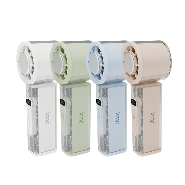 【LaPO】Loop 製冷可擺頭手持風扇 PF-01 便攜式小風扇 冰涼風扇 炎夏必備 高雄 實體店面-細節圖2