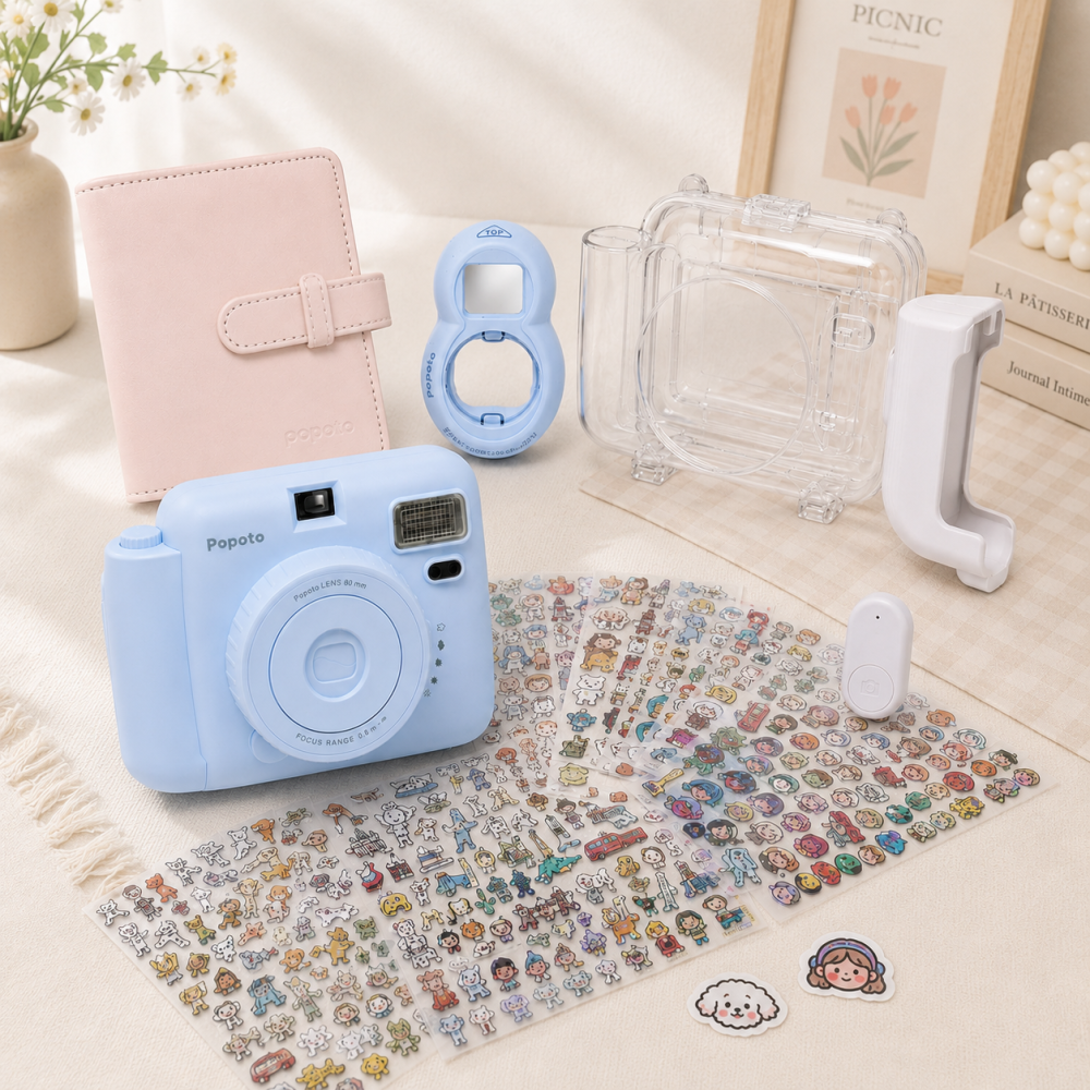 【超能萬用組】Popoto Instant Camera 馬卡龍拍立得相機-細節圖2