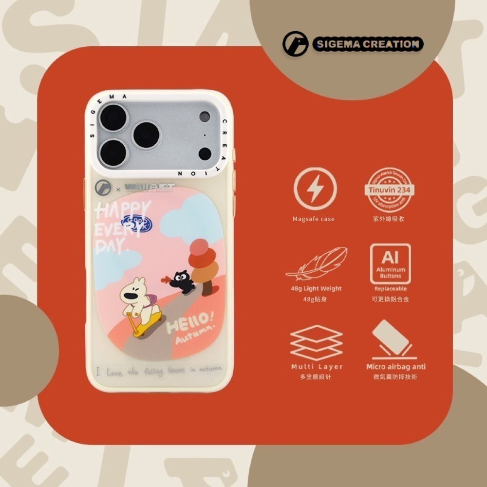 SIGEMA Creation Cases x WallART iPhone 17/18 Pro/Max 磁吸手機殼-細節圖3