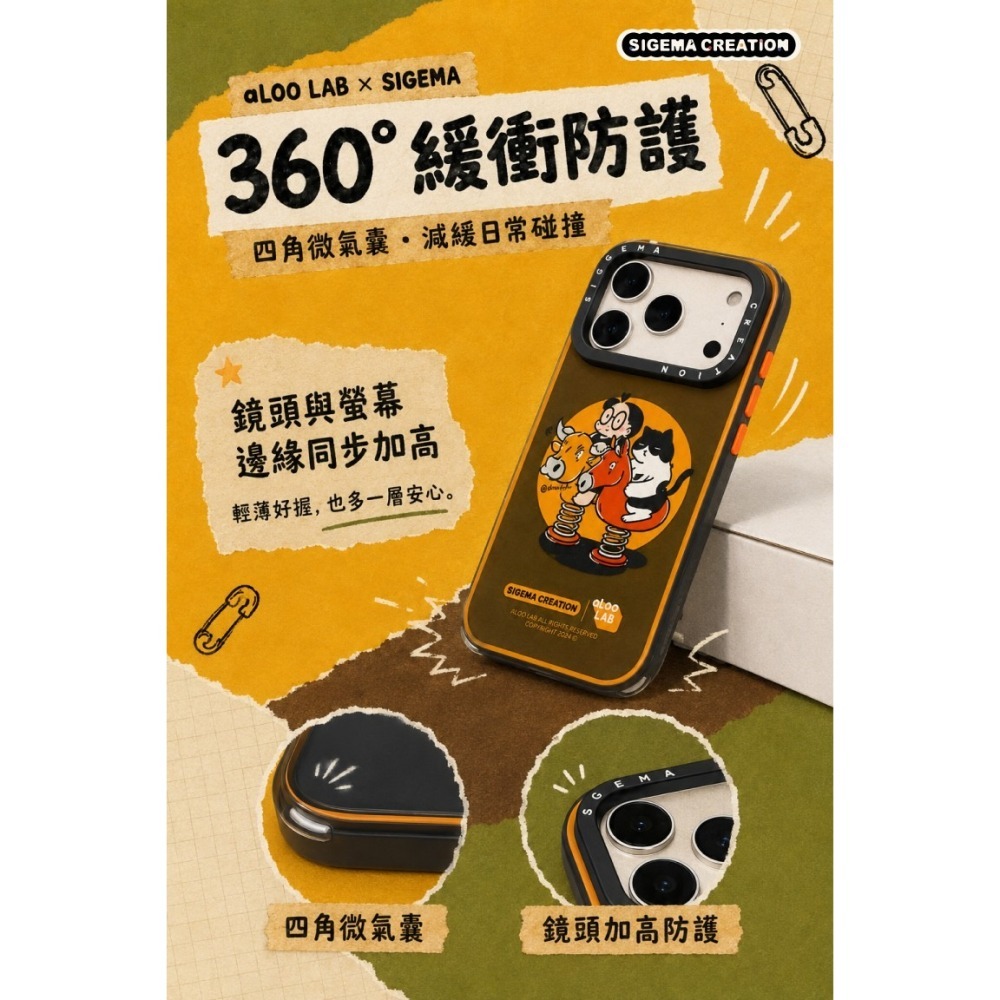 【預購】Sigema Creation iPhoneCases x aLoo LAB17/18Pro/Max｜飛象國際-細節圖4