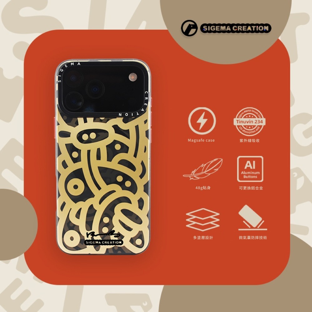 【現貨】Sigema Creation iPhone Cases x 張一鳴 17/18 Pro/Max｜飛象國際-細節圖3