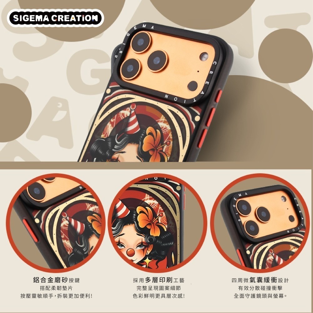 【現貨】Sigema Creation iPhone Cases x 西柚 17/18 Pro/Max｜飛象國際-細節圖2