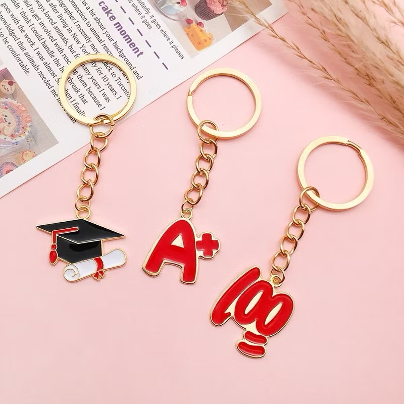 畢業禮物 畢業季 學士帽金屬鑰匙圈 畢業典禮 升學考試 勵志文字祝福語 統測 學測 畢業禮物 畢業花束 金榜題名-細節圖2