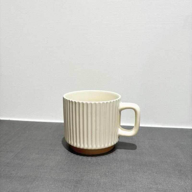 復古浮雕馬克杯 浮雕豎紋 馬克杯 水杯 復古杯 咖啡杯 牛奶杯 CU002-細節圖2