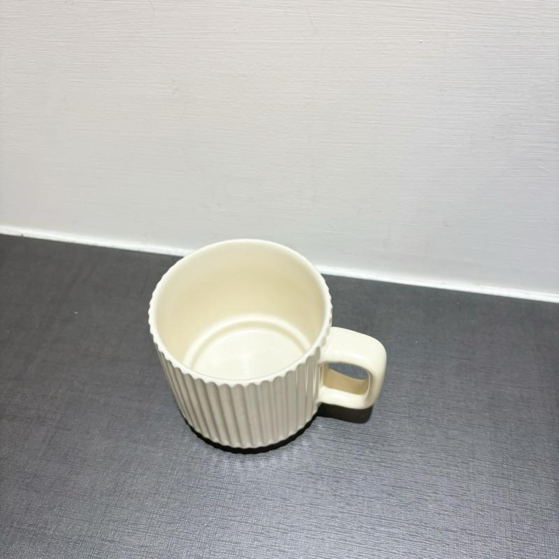 復古浮雕馬克杯 浮雕豎紋 馬克杯 水杯 復古杯 咖啡杯 牛奶杯 CU002-細節圖3