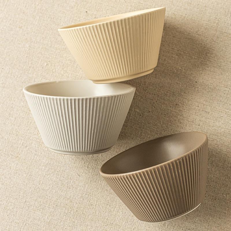 純色陶瓷碗 米碗 飯碗 甜品碗 粥碗 沙拉碗 小碗 啞光 碗 BW003-細節圖4