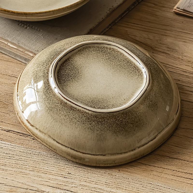 日式復古盤 觀山月淺餐盤 日式餐盤 盤 餐盤 PT002-細節圖3