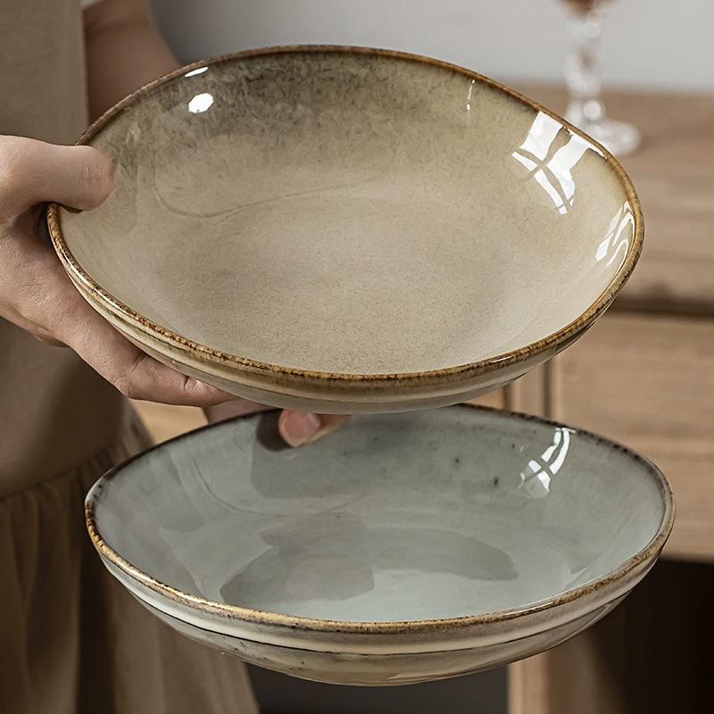 日式復古盤 觀山月淺餐盤 日式餐盤 盤 餐盤 PT002-細節圖5