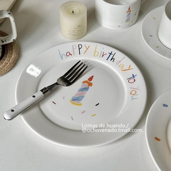 生日餐盤組 生日禮物 韓風餐盤 伴手禮 咖啡碟 餐盤組 禮物 PT001-細節圖4
