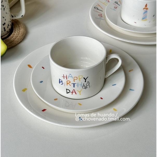 生日餐盤組 生日禮物 韓風餐盤 伴手禮 咖啡碟 餐盤組 禮物 PT001-細節圖5