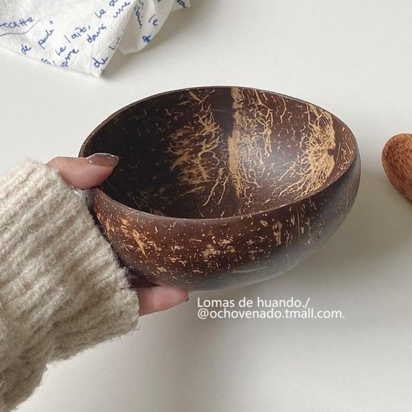 椰木碗 沙拉碗 甜品碗 甜點碗 優格碗 水果碗 木碗 BW002-細節圖2