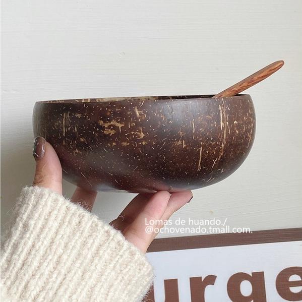 椰木碗 沙拉碗 甜品碗 甜點碗 優格碗 水果碗 木碗 BW002-細節圖3