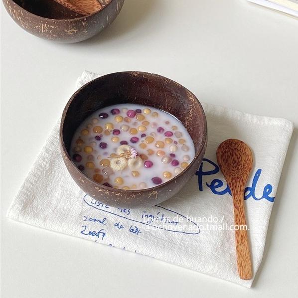 椰木碗 沙拉碗 甜品碗 甜點碗 優格碗 水果碗 木碗 BW002-細節圖4