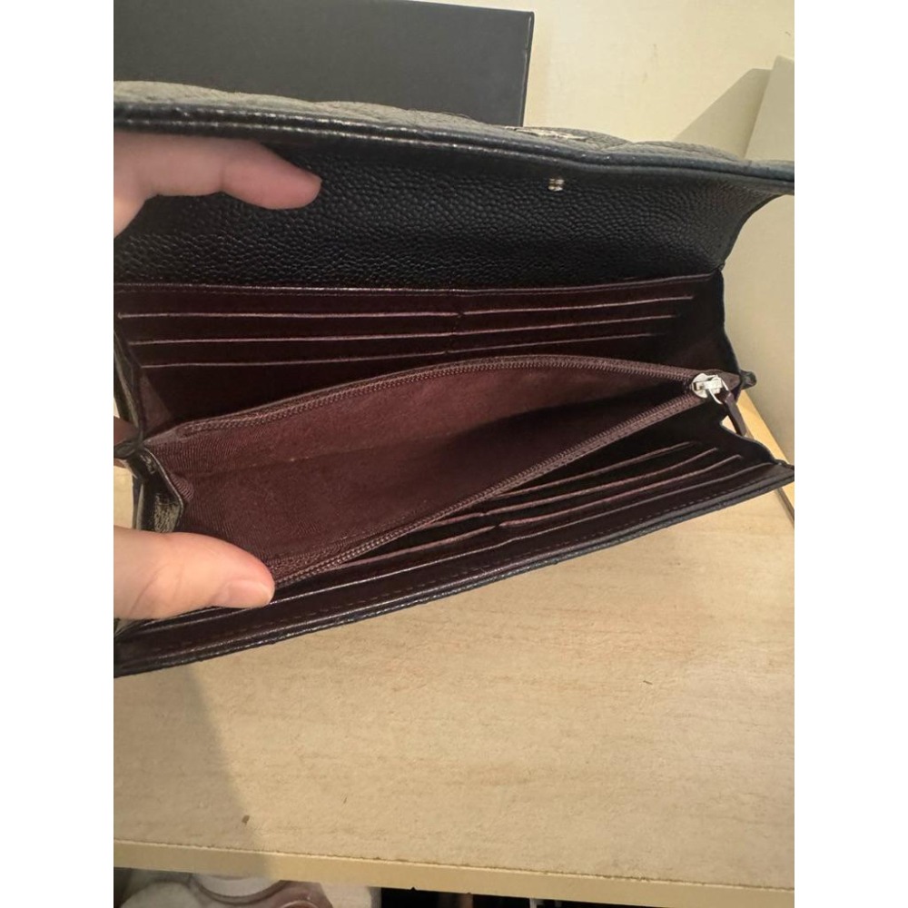 二手 Chanel 荔枝紋 長夾盒子 購買證明 保卡（誠可議）-細節圖4