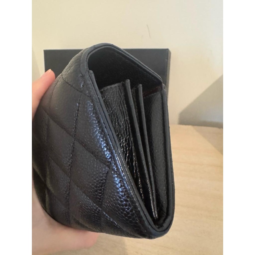 二手 Chanel 荔枝紋 長夾盒子 購買證明 保卡（誠可議）-細節圖8