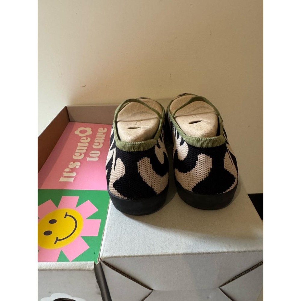 二手 Inooknit 熱帶平底鞋 綠熱帶葉紋  US6-細節圖4