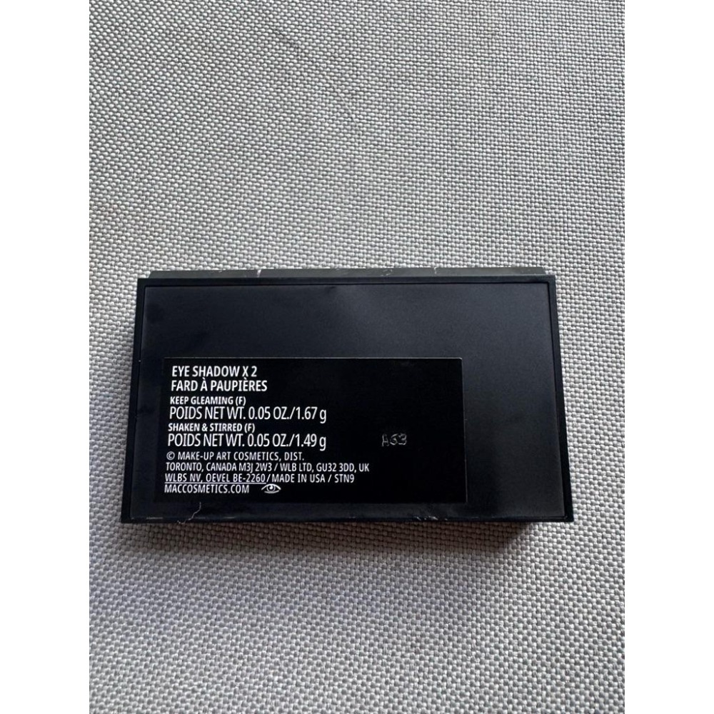 98成新 MAC 雙色 眼影盤-細節圖3