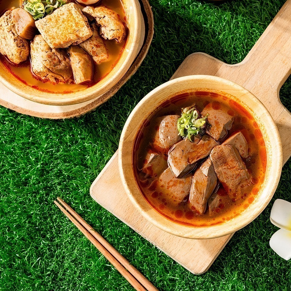 【胡同】麻辣鴨血＋麻辣臭豆腐 各一包(共2包) 鴨血 臭豆腐 豆腐 麻辣 火鍋 湯底 調理包 即食包 料理包-細節圖5