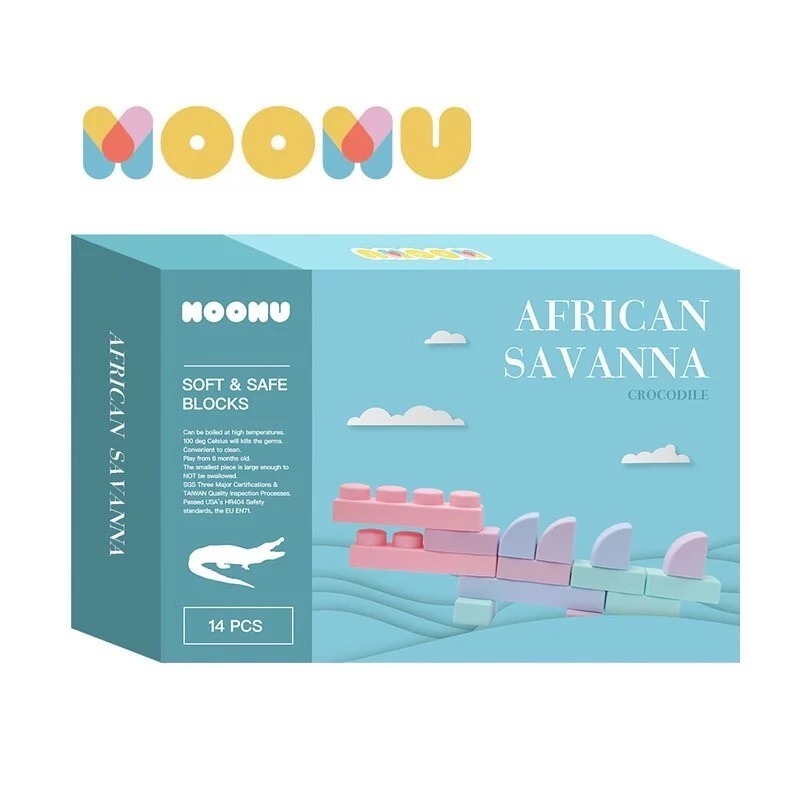 【MOOMU】動物/恐龍造型 香草軟積木  (多款可選) 嬰幼兒玩具 益智玩具-規格圖9