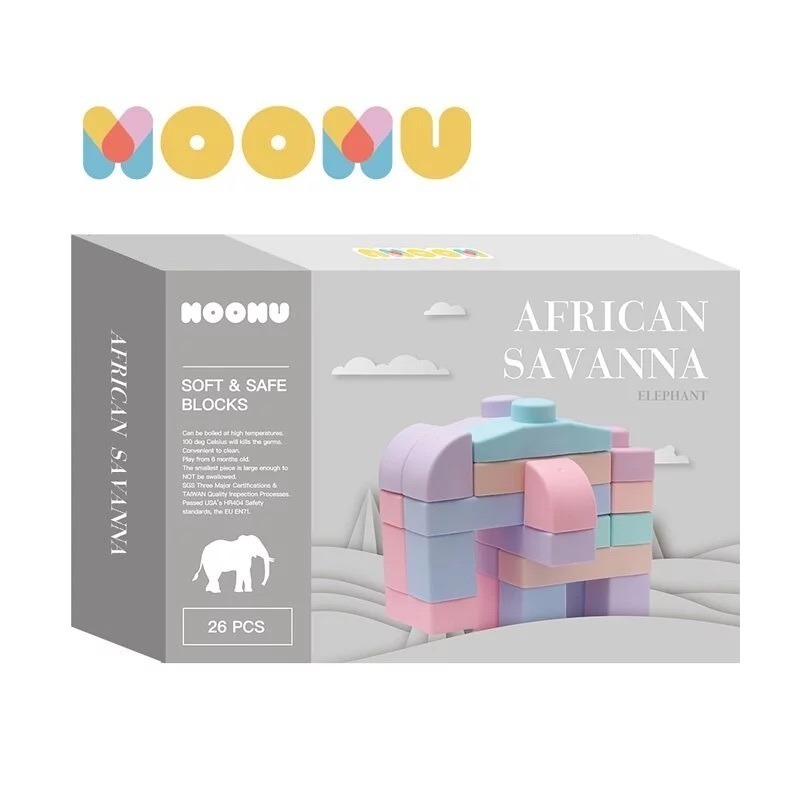 【MOOMU】動物/恐龍造型 香草軟積木  (多款可選) 嬰幼兒玩具 益智玩具-規格圖9