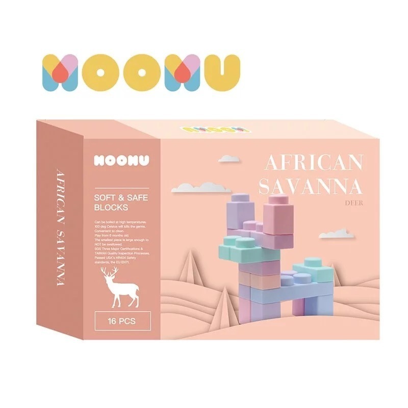 【MOOMU】動物/恐龍造型 香草軟積木  (多款可選) 嬰幼兒玩具 益智玩具-規格圖9