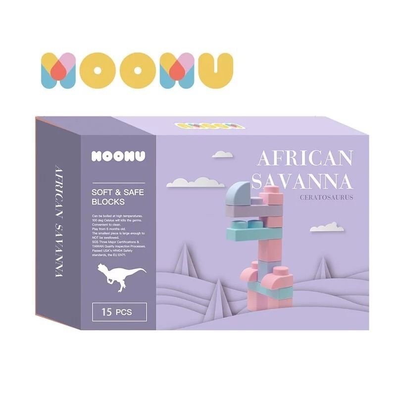 【MOOMU】動物/恐龍造型 香草軟積木  (多款可選) 嬰幼兒玩具 益智玩具-規格圖9