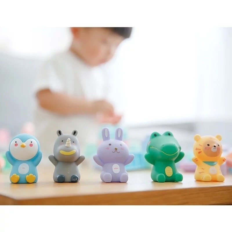 【MOOMU】 動物造型手指積木公仔 5入(內附平裝繪本) 兒童玩具-細節圖6