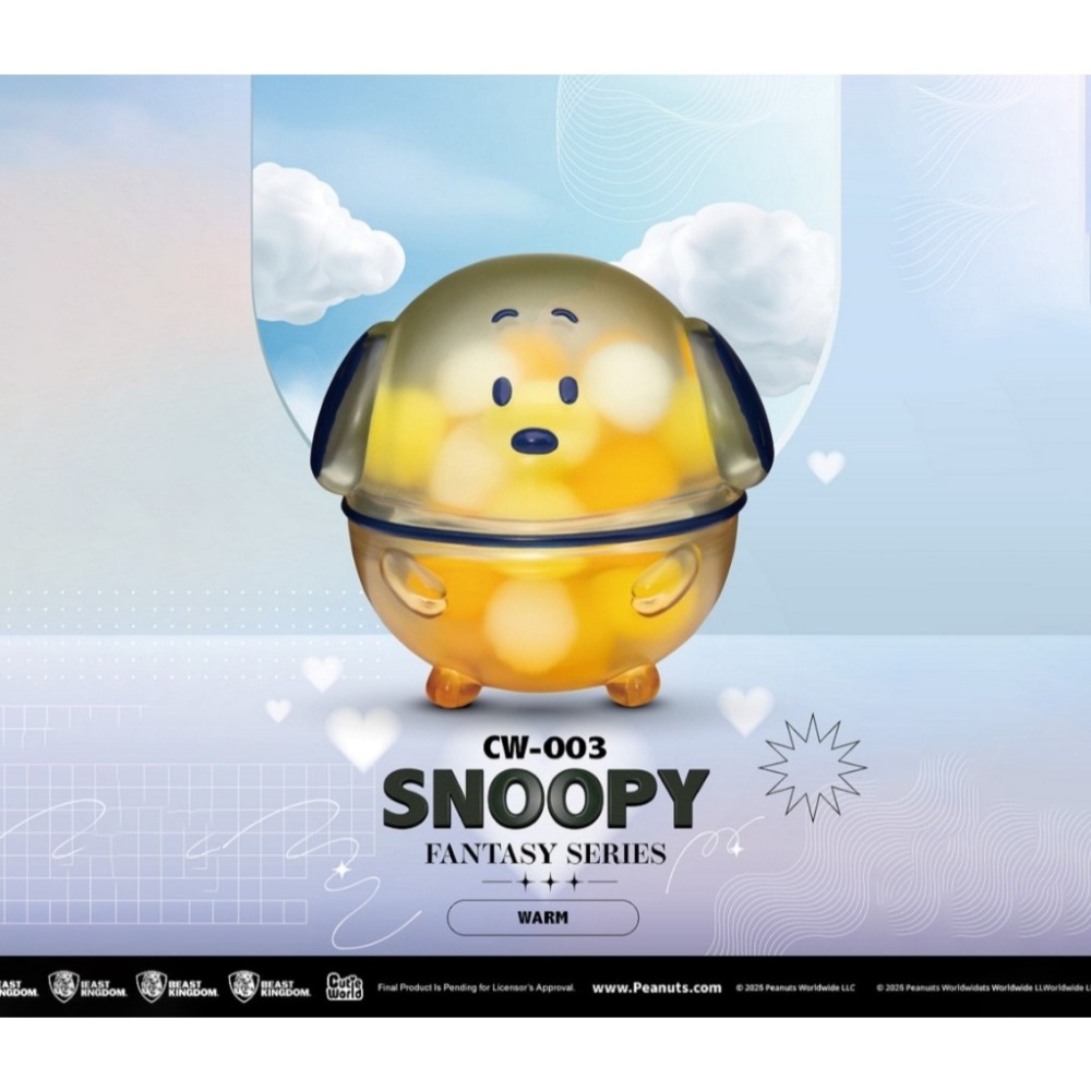 【野獸國】CW-003 史努比圓滾滾奇幻系列 盲盒套組(6入)-細節圖4