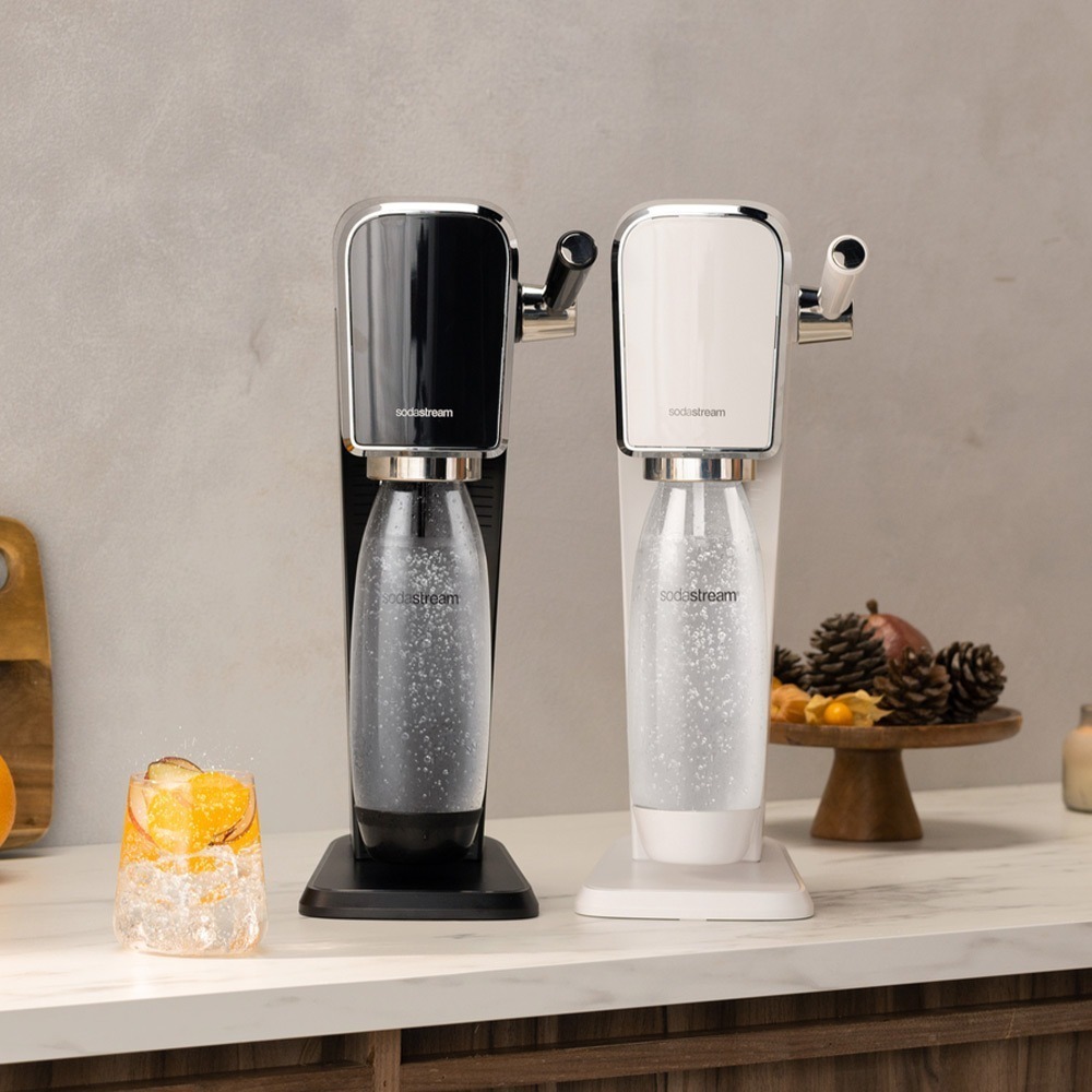 【恆隆行】SodaStream ART自動扣瓶氣泡水機 (黑/白) 全新快扣鋼瓶機型 免插電 輕鬆拉桿打氣-細節圖2