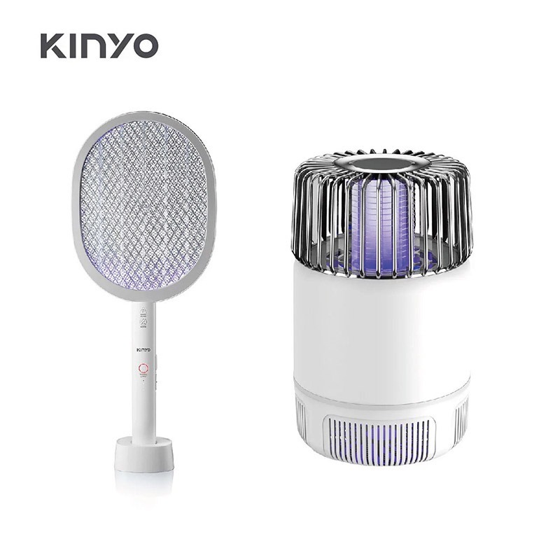 【KINYO】無線充電式二合一滅蚊器＋USB吸入電擊雙效捕蚊燈 強效滅蚊 免運組❘ 蚊子 電蚊拍 電蚊器 無線-細節圖2