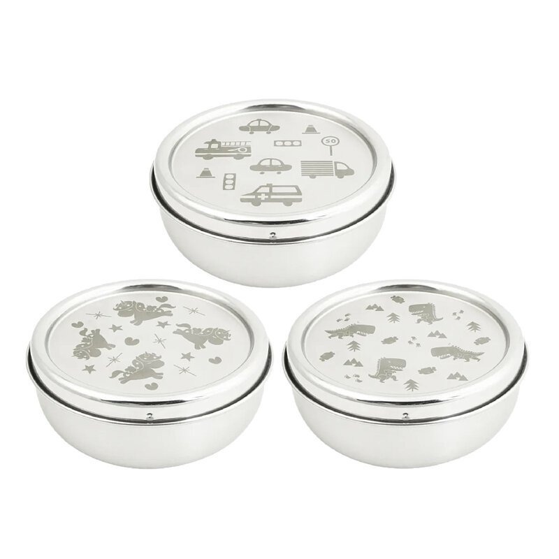 【KOM】台灣製兒童用 全不鏽鋼隔熱碗(內贈湯匙X1) ❘ 耐摔耐髒耐用 兒童餐具 不鏽鋼 環保碗 幼兒餐具 不燙手-細節圖2