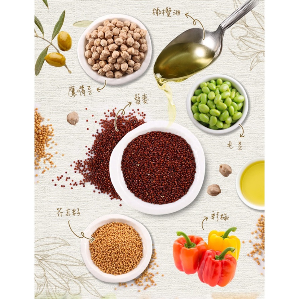 【最愛新鮮】歐風黃芥籽藜麥鷹嘴豆 (200g/包)【免運】 ❘ 鷹嘴豆 藜麥 黃芥末籽 五穀 原型食材 穀物 解凍即食-細節圖4