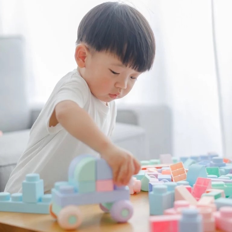 【MOOMU】香草軟積木40PCS 馬卡龍色 玩具 台灣公司貨 兒童節 禮物-細節圖6