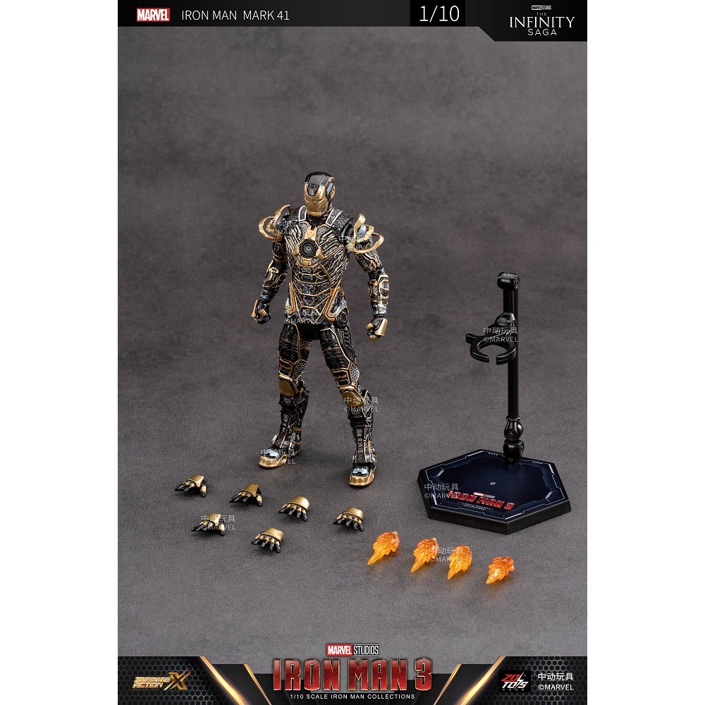 【野獸國】中動 鋼鐵人 Mark 41 鬼骨 7吋可動人偶-細節圖6