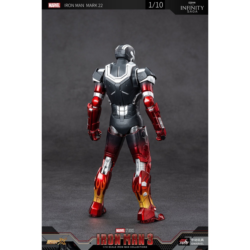 【野獸國】中動 鋼鐵人 Mark 22 火柱 7吋可動人偶-細節圖5