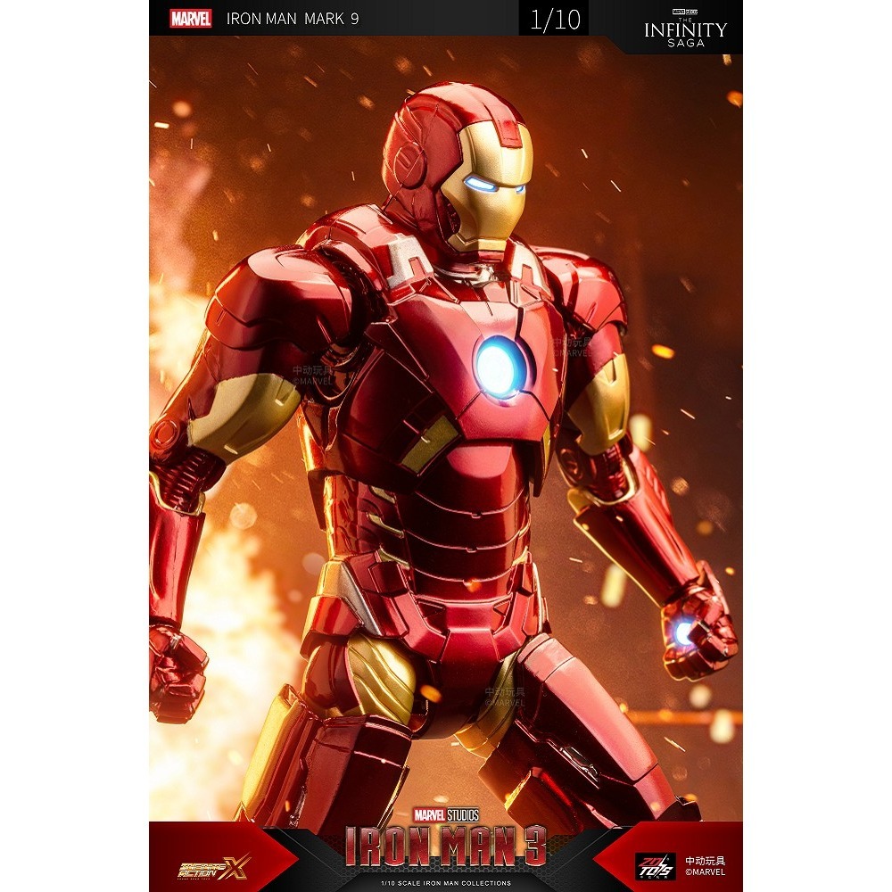 【野獸國】中動 鋼鐵人 Mark 9 7吋可動人偶-細節圖10