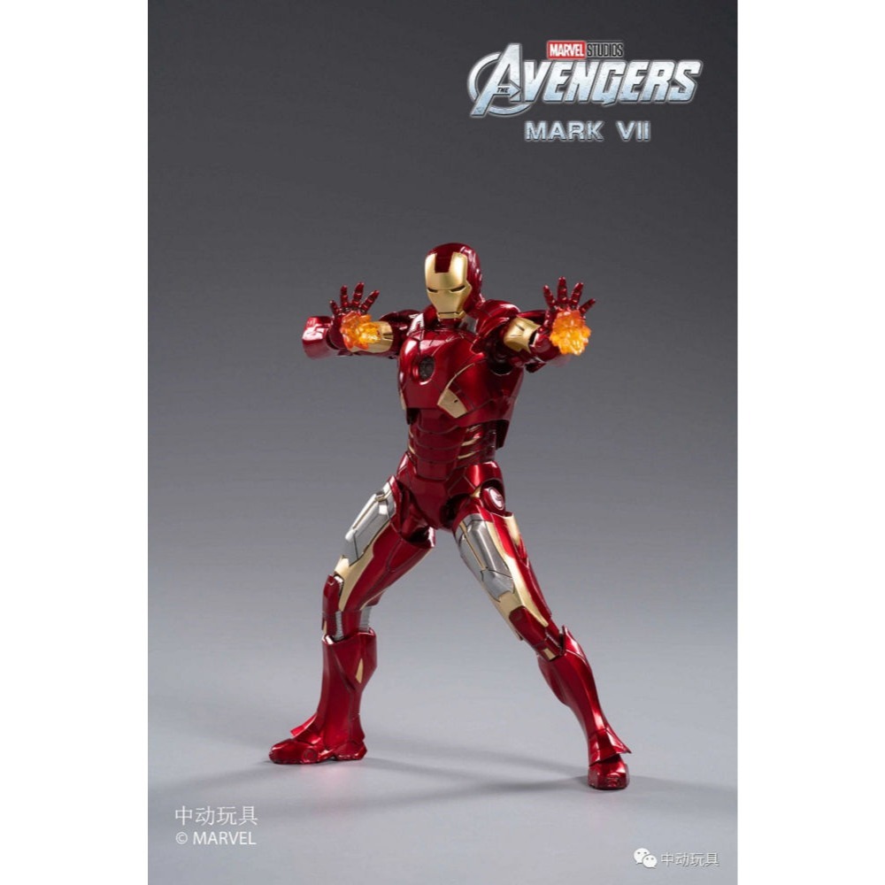 【野獸國】中動 鋼鐵人 Mark VII 7吋可動人偶-細節圖4