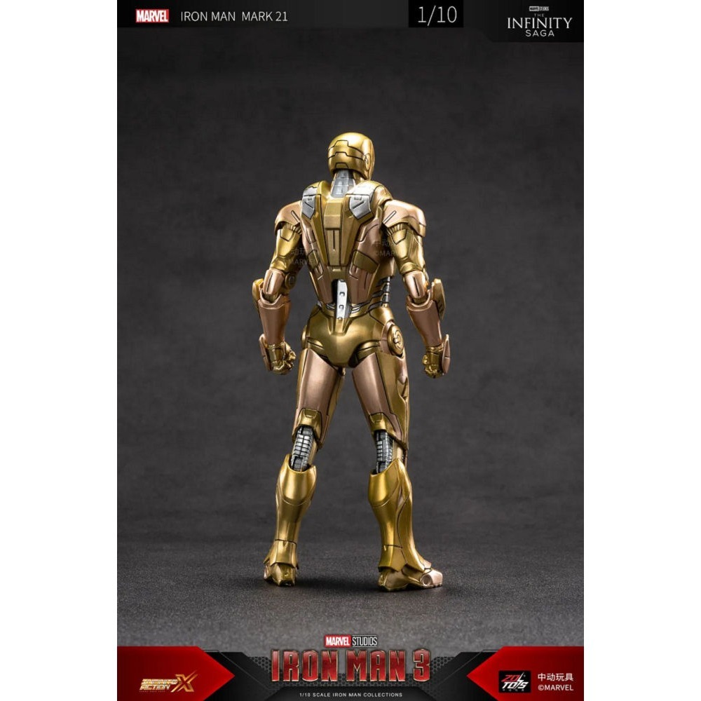 【野獸國】中動 鋼鐵人 Mark 21 金霸王 7吋可動人偶-細節圖5