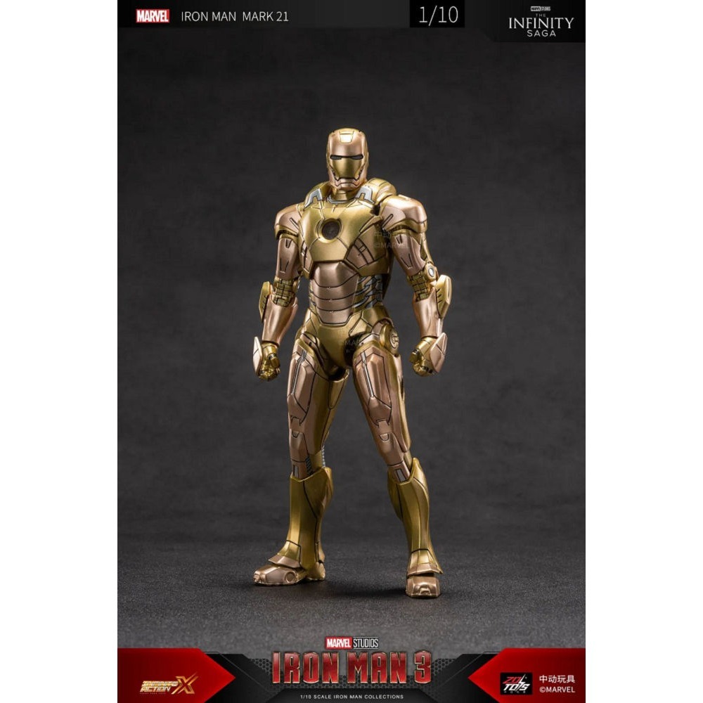 【野獸國】中動 鋼鐵人 Mark 21 金霸王 7吋可動人偶-細節圖6