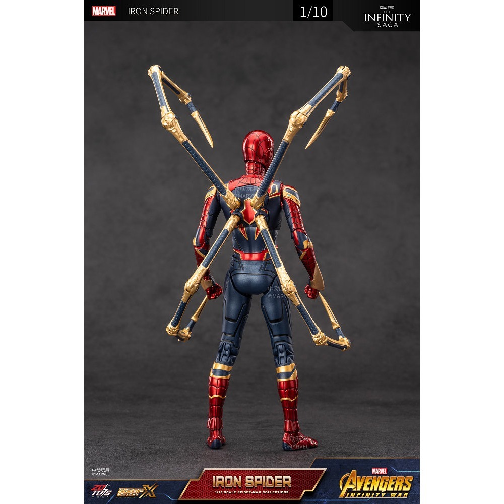 【野獸國】中動 鋼鐵蜘蛛人2.0 7吋可動人偶-細節圖4