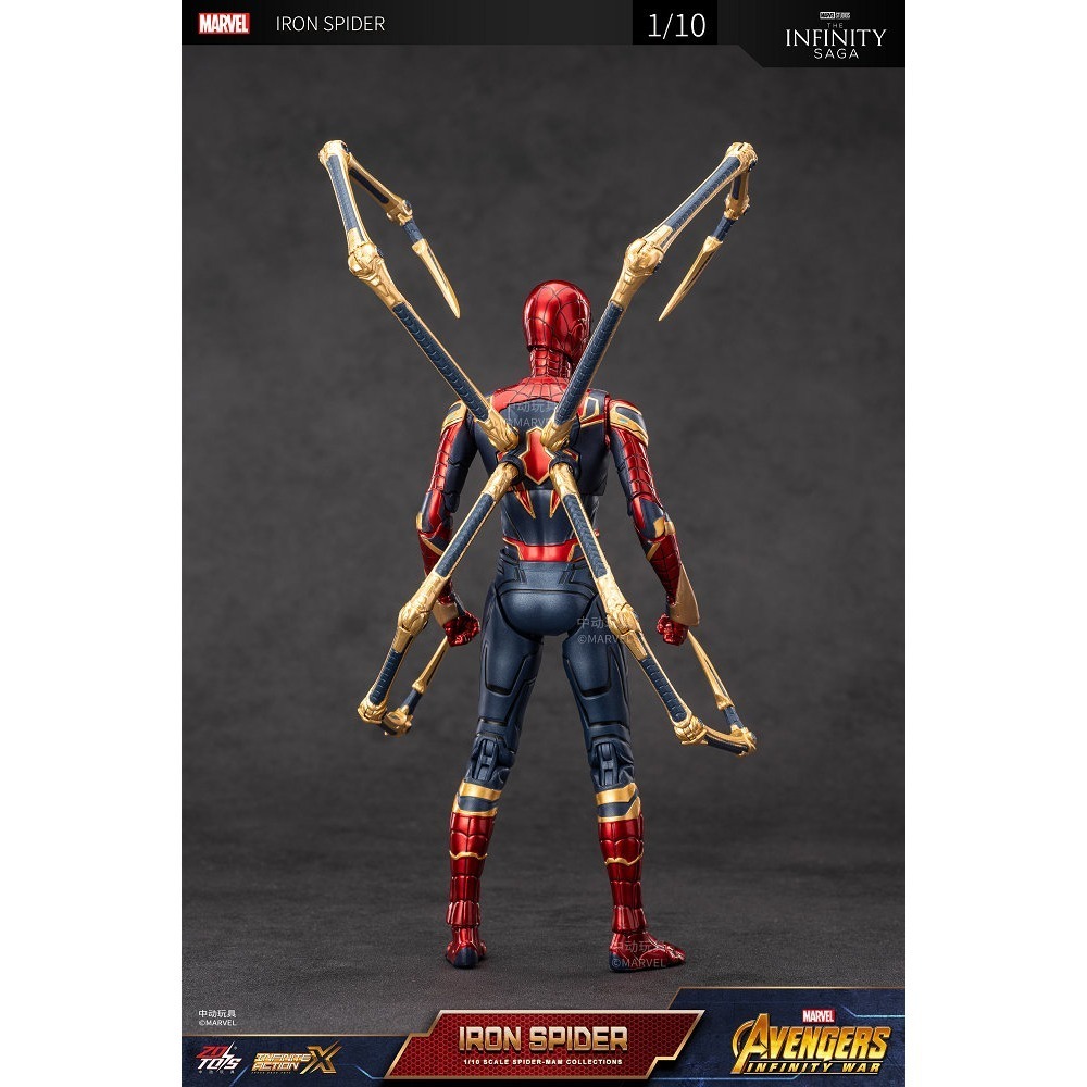 【野獸國】中動 鋼鐵蜘蛛人2.0 7吋可動人偶-細節圖4