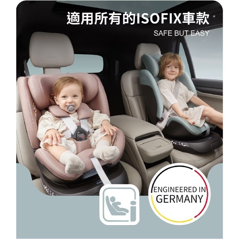 【Britax】 SWIVEL GROW MAX (頂篷版)0-7歲ISOFIX安全座椅-細節圖2