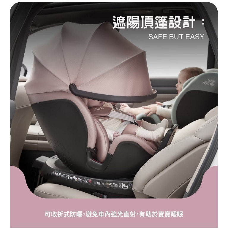 【Britax】 SWIVEL GROW MAX (頂篷版)0-7歲ISOFIX安全座椅-細節圖4
