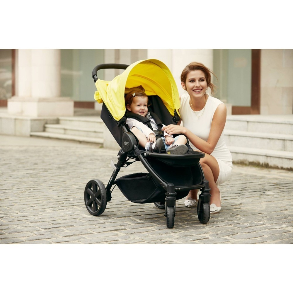【Britax】B-NEST旗艦秒收四輪手推車 紅/黃/黑/藍/綠 嬰幼兒推車 單手收車-細節圖7