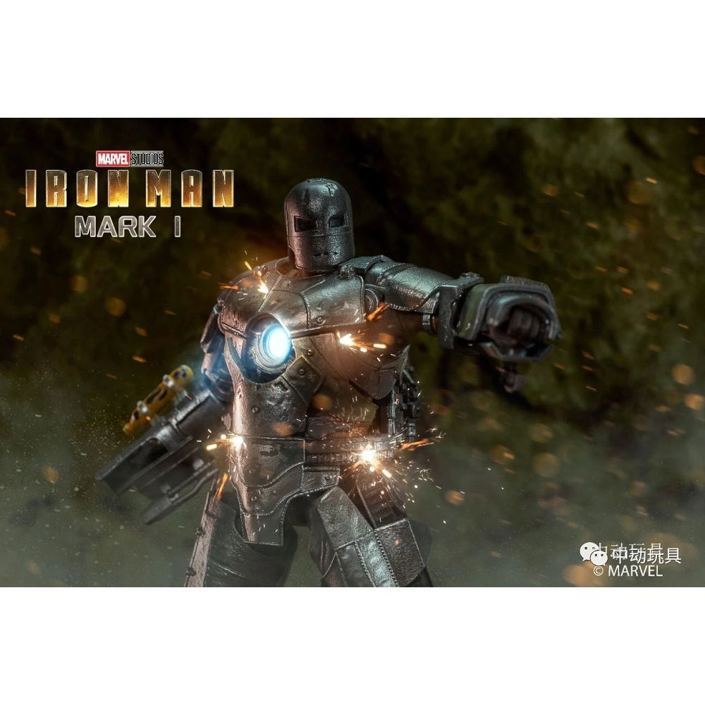 【野獸國】中動 鋼鐵人 Mark I 7吋可動人偶 發光款-細節圖6