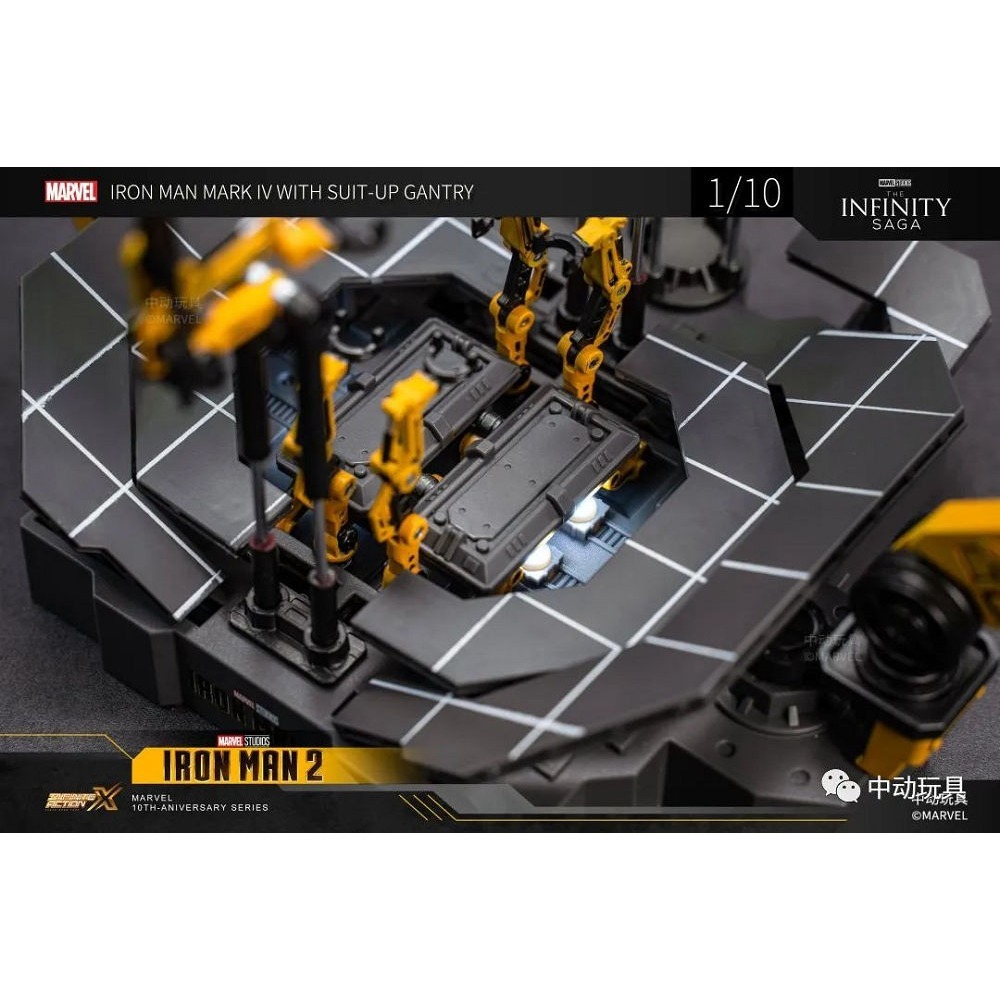 【野獸國】中動 鋼鐵人 Mark IV & 整備台 套裝組 7吋可動人偶-細節圖2