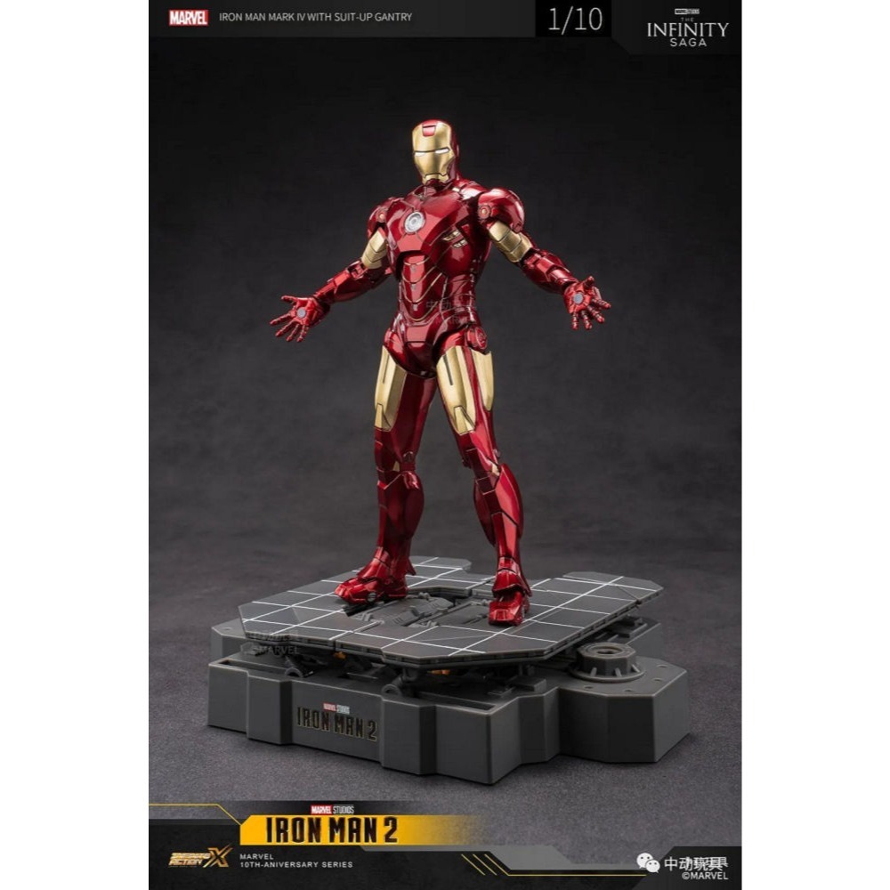【野獸國】中動 鋼鐵人 Mark IV & 整備台 套裝組 7吋可動人偶-細節圖4