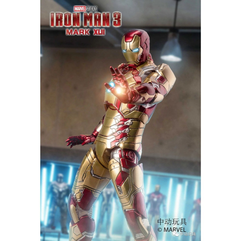 【野獸國】中動 鋼鐵人 Mark 42 7吋可動人偶 發光款-細節圖3
