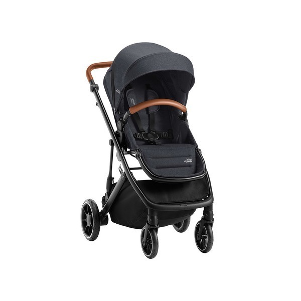 【Britax】Strider M座位換向豪華嬰兒手推車 深空灰 全罩式抗UV50通風頂蓬 高度可調式手把-細節圖9